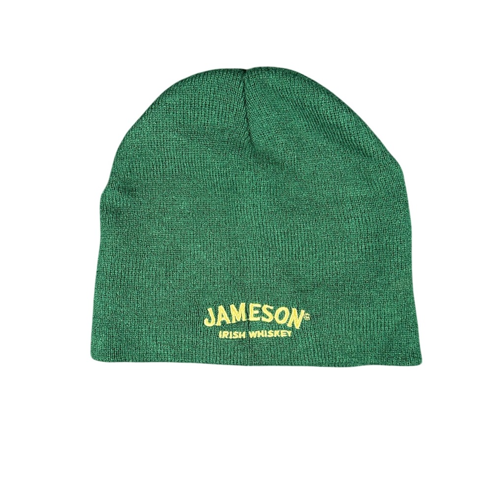 Jameson Irish Whiskey Green Embroidered Beanie Winter Knit Hat